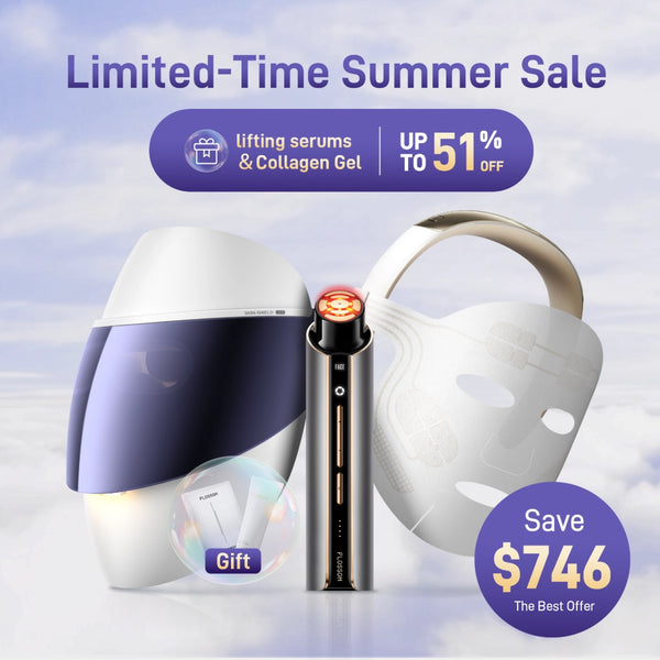 FLOSSOM FEFT Technolog+LED Light Treatment+Multi-Functiona!